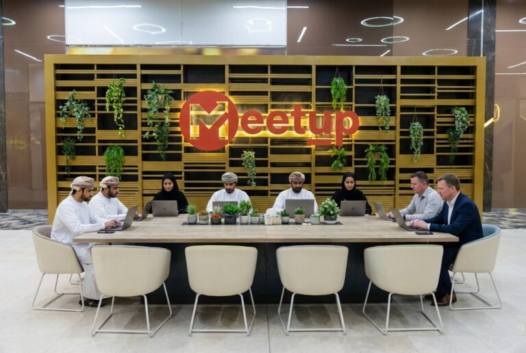 Open Meeting Table at Meet Up Muscat