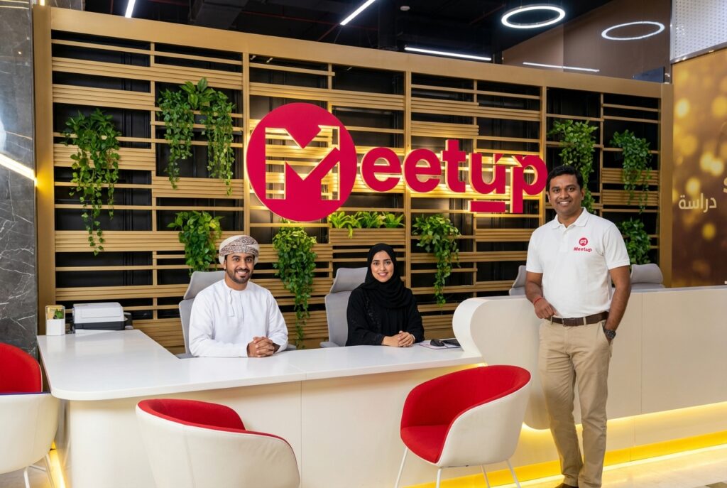 The Meet Up reception at Al Araimi Boulevard